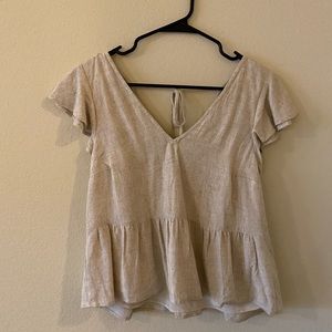 Cream Abercrombie Top NWT